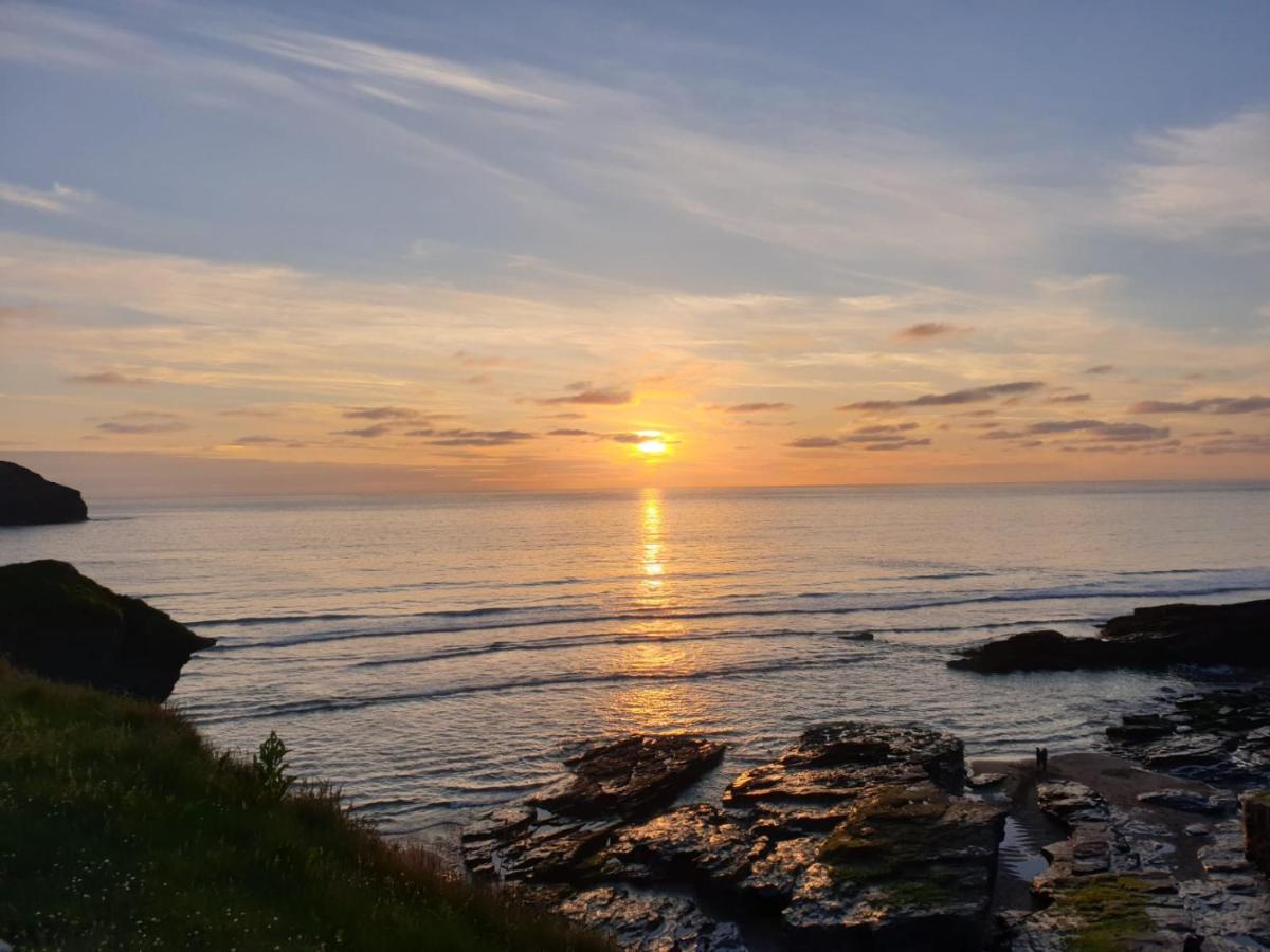 Polrunny Farm Seaberry Cottage With A Sea View And Log Burner Boscastle Exterior foto
